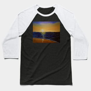 Sunset over the Ocean Baseball T-Shirt